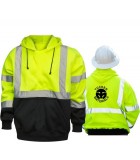 Hi-Viz Pullover Hoodie (front, black bottom) GHVZHD