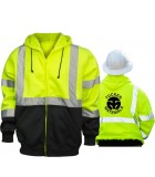 Hi-Viz, Class 3 Full Zip Hoodie GHDIZ